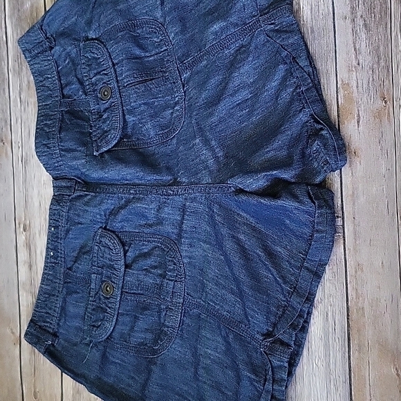 Apt. 9 dark blue cotton blend shorts with cuffs and 5" inseam - Picture 6 of 12